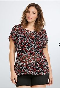 Torrid bow back blouse